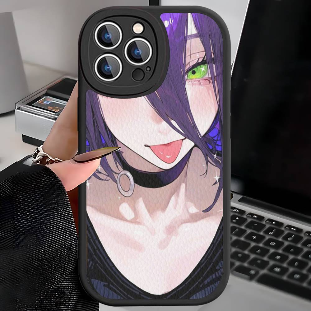 Chainsaw Man The Movie Reze Arc Leather Phone Case For iPhone 16 15 14 17 Pro Max 11 12 Mini Plus Soft Shell