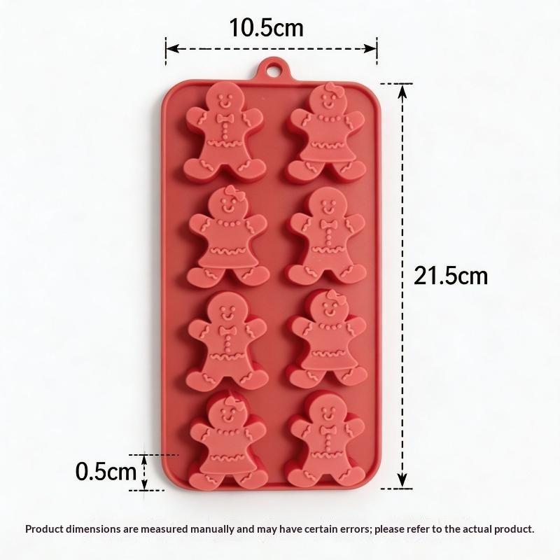 Silicone Christmas Baking Molds Non Stick Easy Clean Perfect For Home Baking Cookie Chocolate Jelly Candy