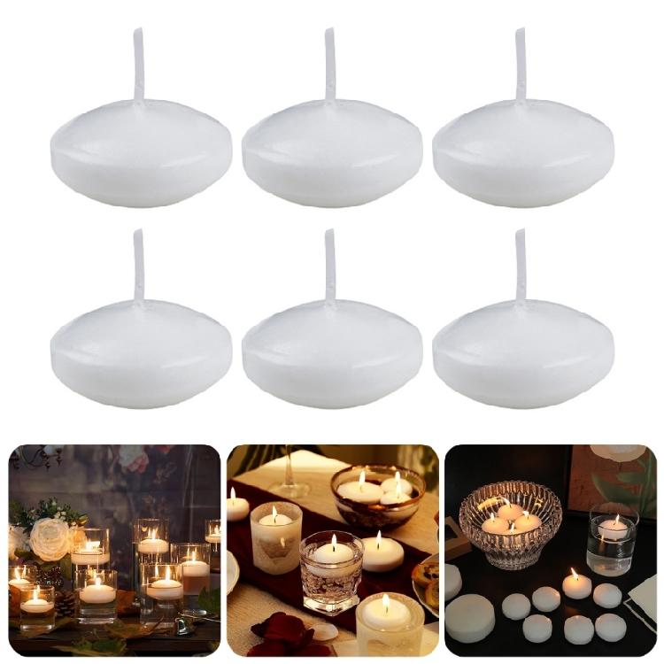 White SoyWax Floating Candle SoyWax Candle for Home Ambiances for Event Centerpieces and Bathroom Retreats