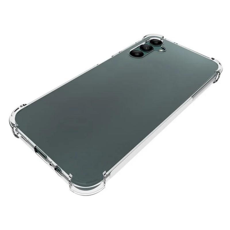 For Samsung Galaxy A14 4G/Galaxy A14 5G Back Cover WANLONFENG TM Series 2.0mm Clear TPU Phone Case (Big Lens Hole)
