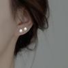 Star Stud Earrings Women's Simple Niche Design Sense Metal Earrings Daily Commute Inlaid Zircon Five-pointed Star Earrings