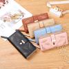 Women's Wallet Hollow Leaf Wallet Wallet Two Fold Zipper Long Card Bag Clutch