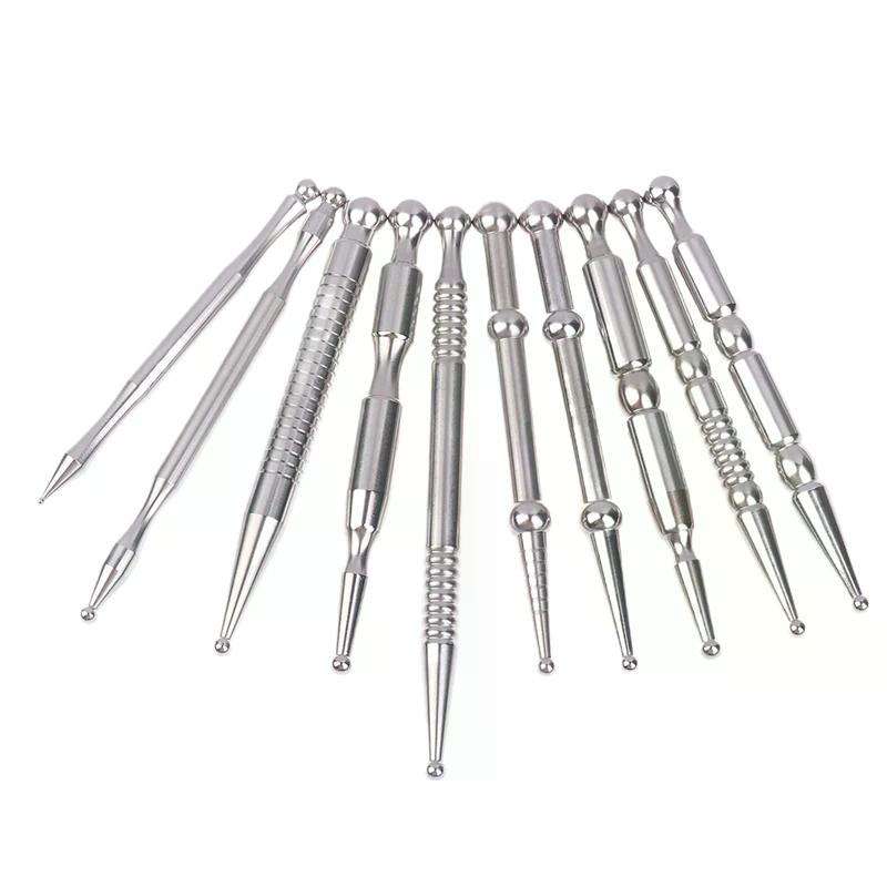 Stainless Steel Acupuncture Pen, Facial Reflexology Tools Stainless Steel, Trigger Point Massager Tool, Deep Tissue Massage Tool
