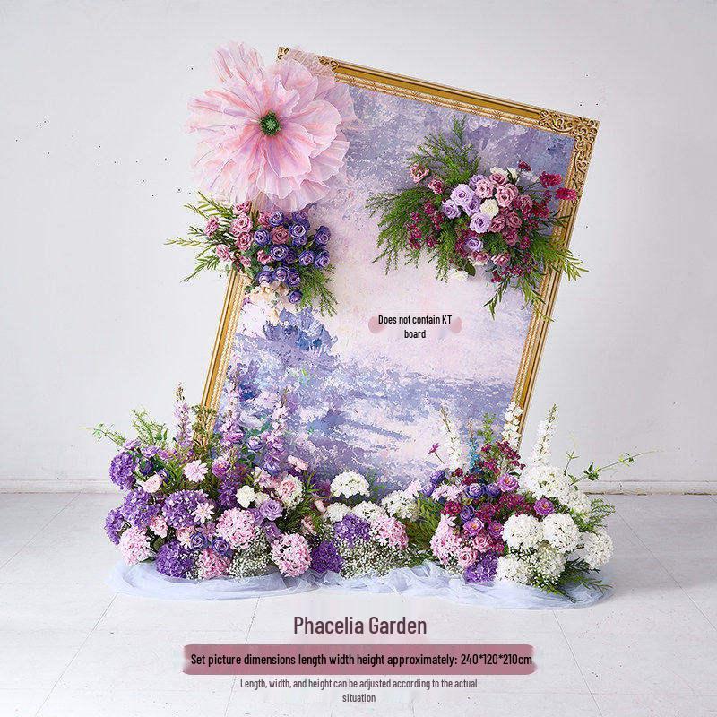 Monet Garden Purple Artificial Floral Decorations for Spring Landscaping Ornaments