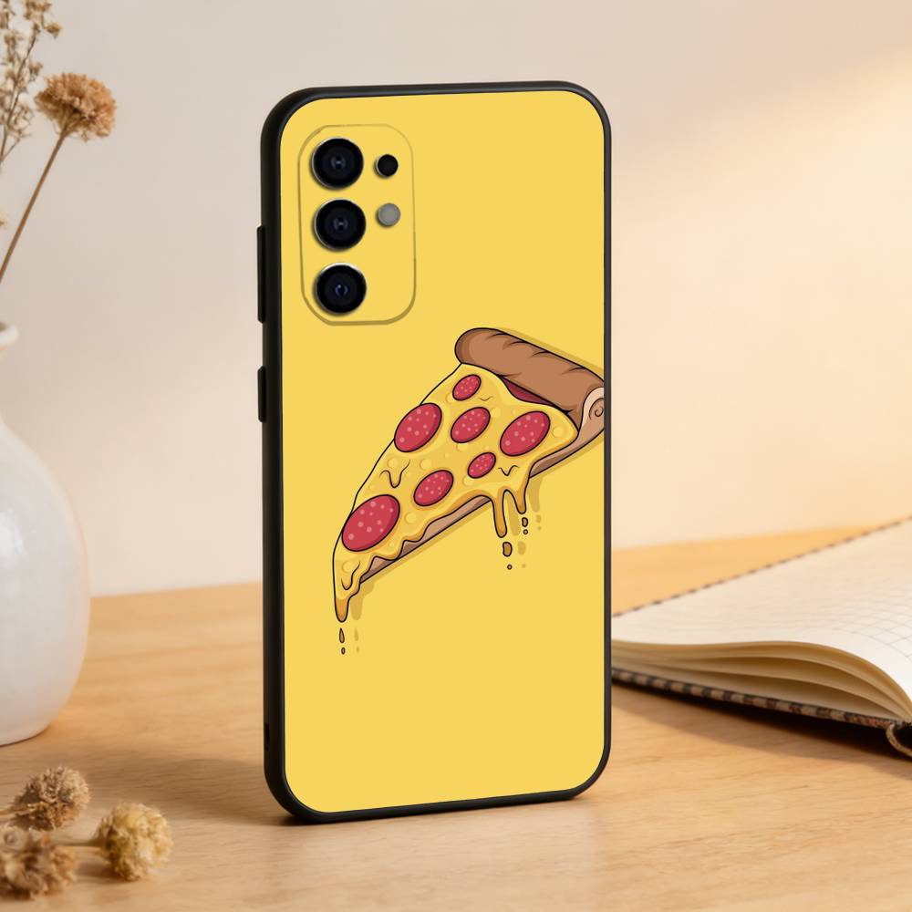 Pizza Handyhülle Für Samsung S25,S24,S21,S22,S23,S30,Ultra,S20,Plus,Fe,Weiche Silikon Schwarze Hülle