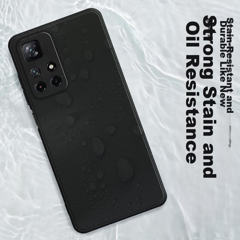Redmi Note11Pro Phone Case, Xiaomi Redmi Note11Pro+ Full Lens Protection Frosted Anti-Drop Slim Silicone Soft Case - Dark Night Green