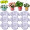 1/5pcs Hanging Plant Water Catcher Clear Plastics Plant Water Catcher Tray Outdoor Garden Flower Pot Decoration Drip Pans Tool