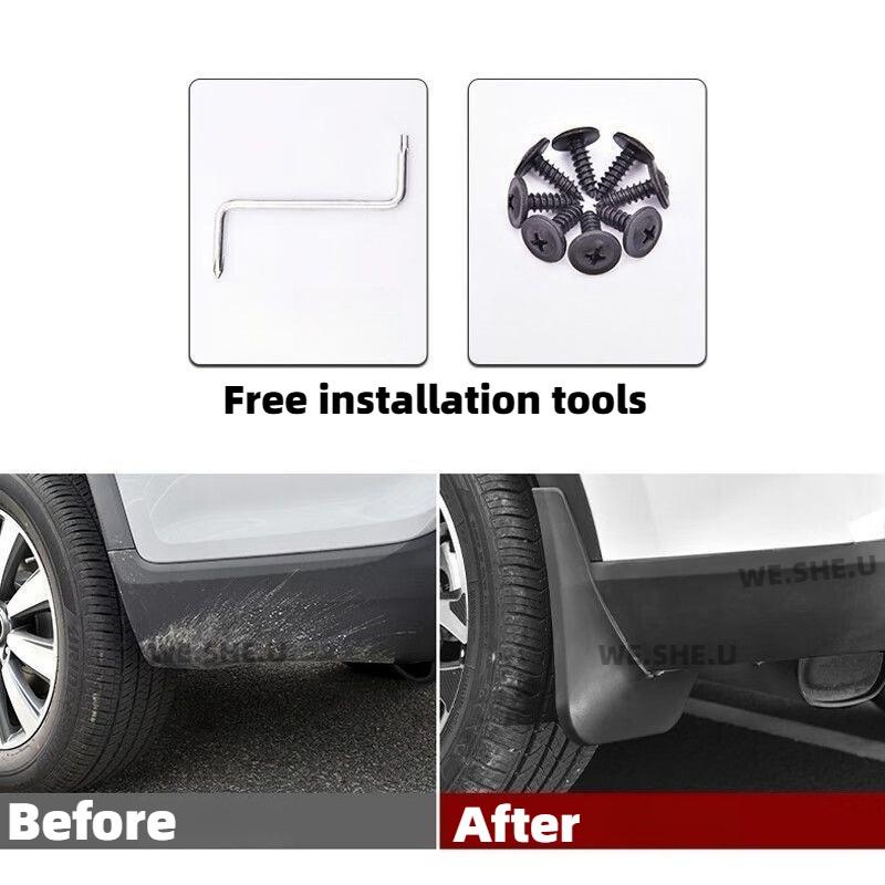 For MG ES5 S5 EV 2024 2025 2026 Car Front Rear Wheel Tire Mud Shield Cover Mud Flaps Splash Guards Mudflaps