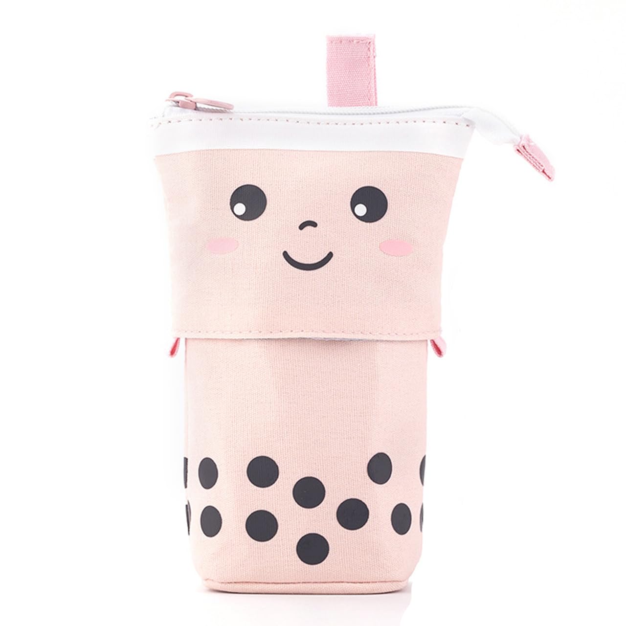 Tapioca Pen Freestanding Pen Expandable Pen Pen Cute Pencil Pencil Large Small Item Storage Queen-b 2-Way Case, Stand, Holder, Pouch, Holder, розовый