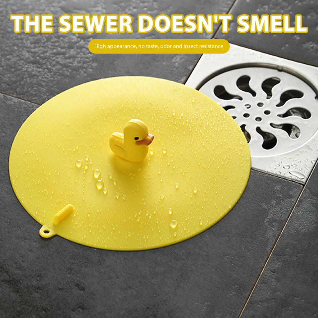 Cartoon Deodorant Floor Drain Cover Sink Plug Anti-clogging  Bathtub Pool Strainer Hair Stopper Sewer Round for Kitchen Bathroom