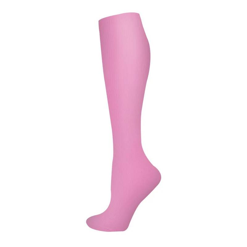 Calze a compressione Pois piccoli Righe Colore caramella Vene varicose Infermiere Sport Corsa Polpaccio Pressione Calze Protezione Piedi Supporto