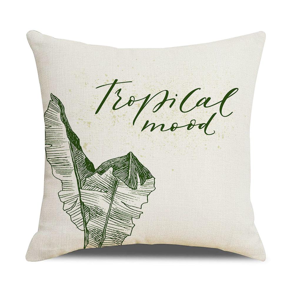Ins Nordic Tropical Plant Pillow Cover New Home Furnishings Office Lumbar Cushion Pillow Cover