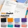 2026 English Schedule, Bound A5 Planner For Office Home School Supplies