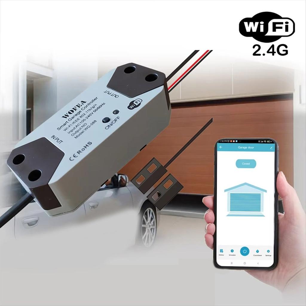 Smart Garage Door Opener Controller Compatible with for , Home, & Tuya,Voice & App Control AU PLUG