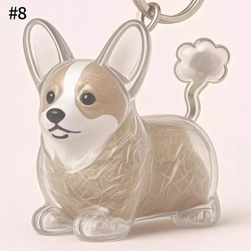 

Cat Dog Hair Memorial Storage Keychain My Pet S Fur Container Hanging Pet Hair Grooming Souvenirs Diy Keychains Accessories as picture