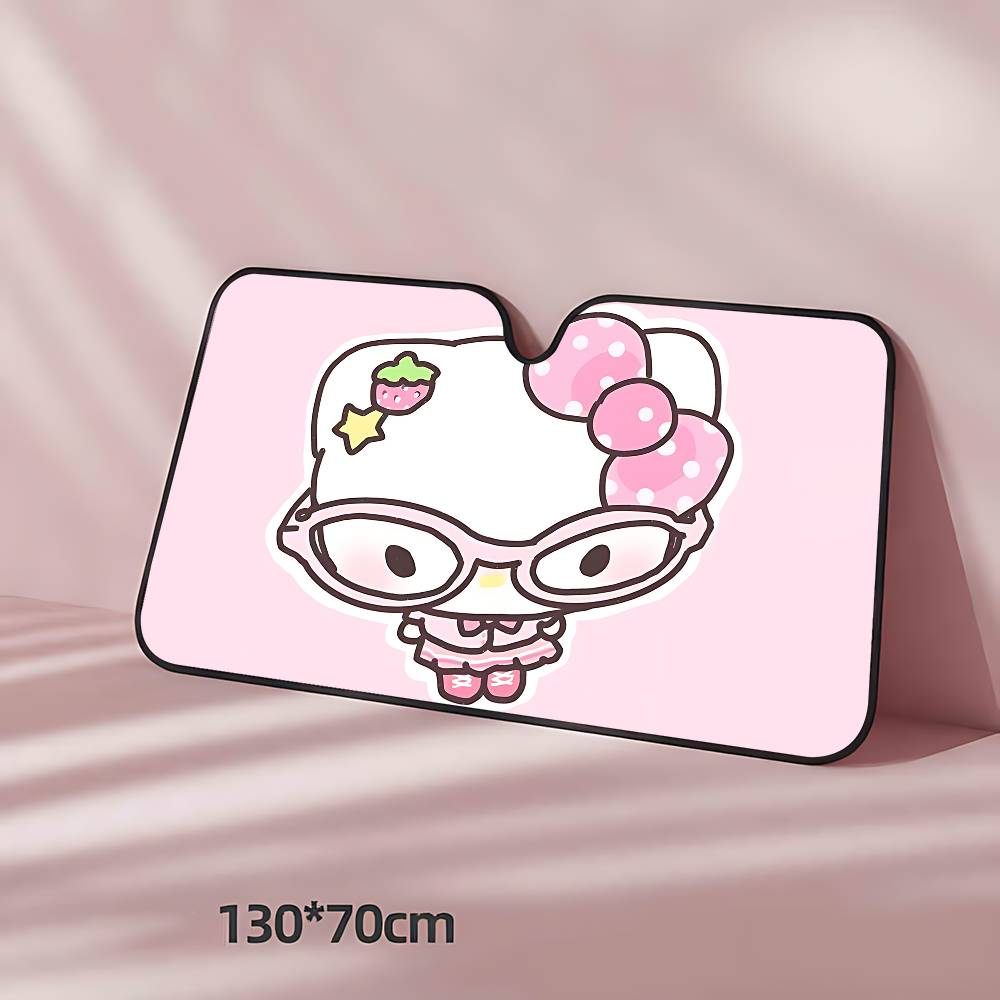 Cartoon S-Sanrio Kawaii Car Sunshade Curtains Windscreen Cover Shade UV Rays Sun Visor Protector