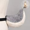 Cute Plush Rabbit Ear Headband With Tail Set Party Costume Cosplay Festival Performance Accessory