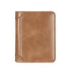 Men's Slim RFID Blocking Genuine Leather Wallet with Integrated ID Card Holder - Top-Grain Leather Compact Bifold Design