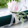 Floral Napkin Ring Artificial Flower Dinner Napkin Holder for Table Decoration Wedding Picnics Banquet Birthday