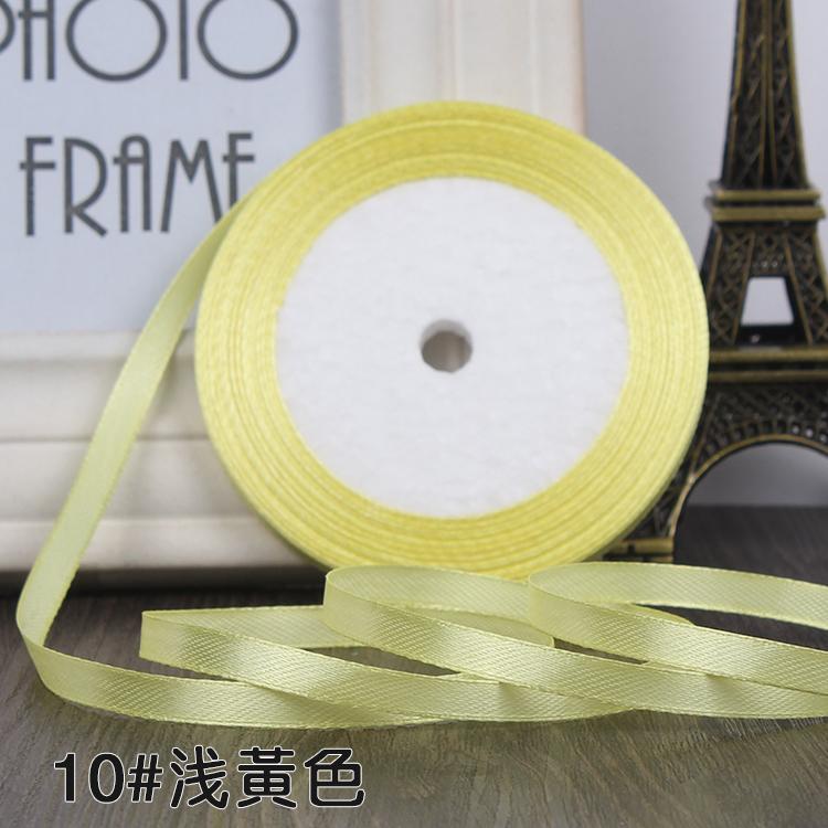 22 Meters (25 Yards) Silk Satin Ribbon 1/4" (6mm) Party Home Wedding Decoration Gift Wrapping Christmas New Year DIY Material