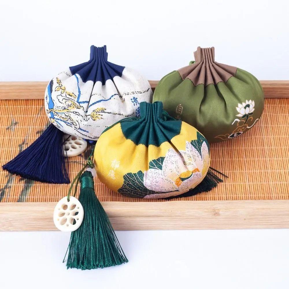 

Chinese Style Dragon Boat Festival Sachet Brocade Satin Empty Bag Blessing Bag Bedroom