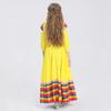 Mexican Folk Dance Costume for Girls Traditional Long Dress Ethnic Party Performance