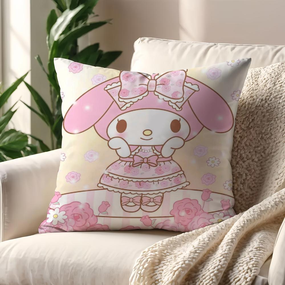 My MMelody Kawaii cushion cover For Pillow Printing Sofa Decoration Home Car Room Coffee Shop Office Nordic Simplicity