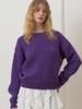 EIGHT DAYS A WEEK Alpaca Color Knit Purple Ad656