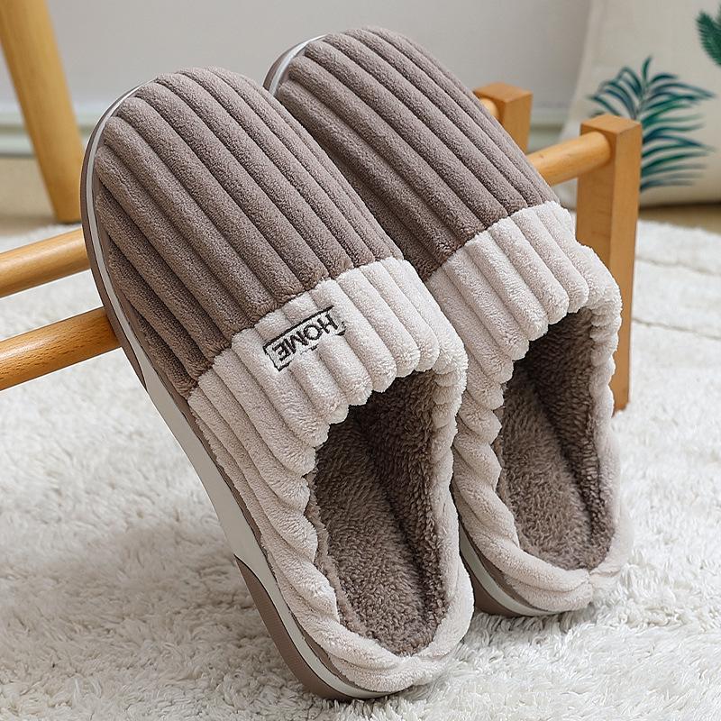 Zapatillas de Algodón Antideslizantes para Interiores para Hombre y Mujer - Suaves, Cómodas y Cálidas para el Invierno