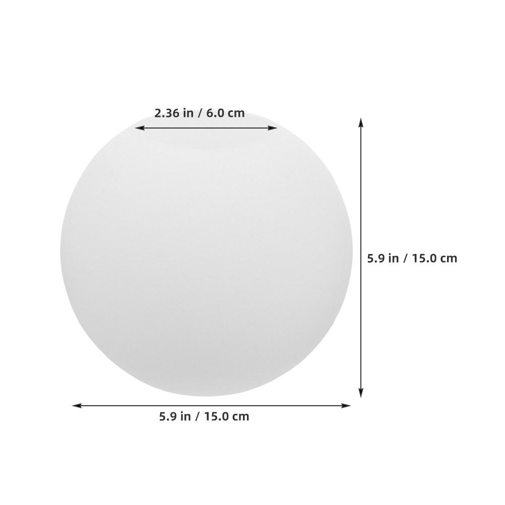 Round Ball Lamp Shade Plastic Globe Light Fixture Cover for Decorative Lighting Malls Parks Homes 5.9 Inch Diameter Easy Install