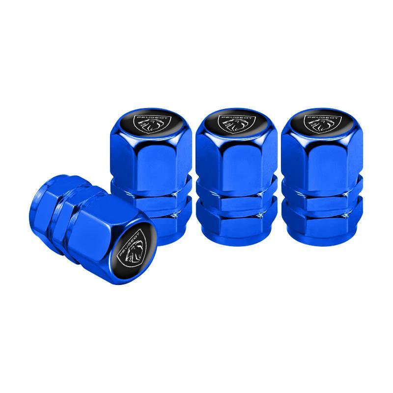 4 Pcs Metal Car Tire Valve Caps for Peugeot 205 206 207 208 301 307 308 406 407 408 508 2008 3008 4008 5008 105 106 107 108 RCZD