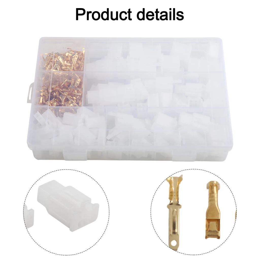 380 PCS Auto Wire Connector Housing Terminal 2 3 4 6Pin Crimp Cable Terminal Car Repair Tool Accessories