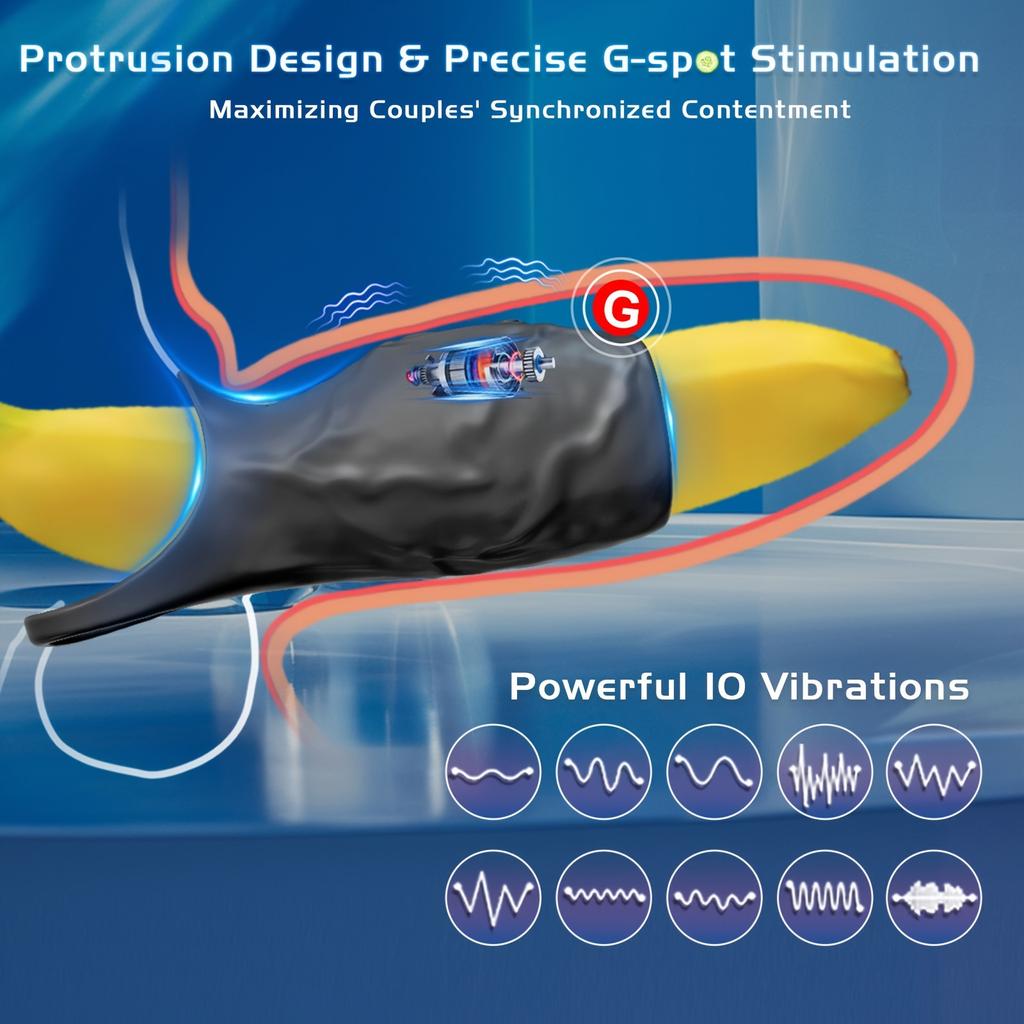 Vibrierender Penisring mit Penishülle, Sexspielzeug für Paare, Lust-Penisring, Vibrator, Penisvergrößerer zur Stimulation des G-Punkts des Penis und der Hoden