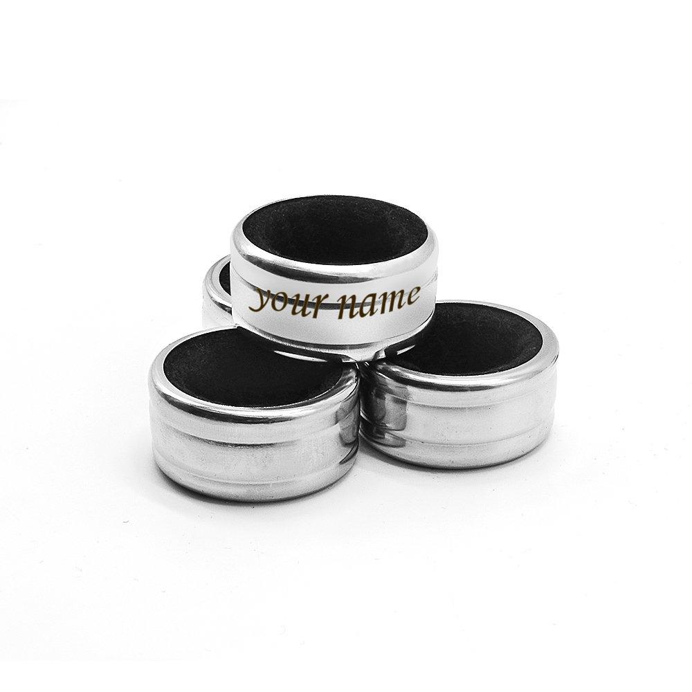 

Персонализированный воротник для бутылки красного вина из нержавеющей стали, кольцо для горлышка бутылки вина, пробка для пробки вина с бархатным войлоком серебряный