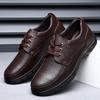 2025 Foreign Trade Men's Leather Shoes Large Size Leather Shoes Fashion Business Leisure Lace-up Men's Leather Shoes
