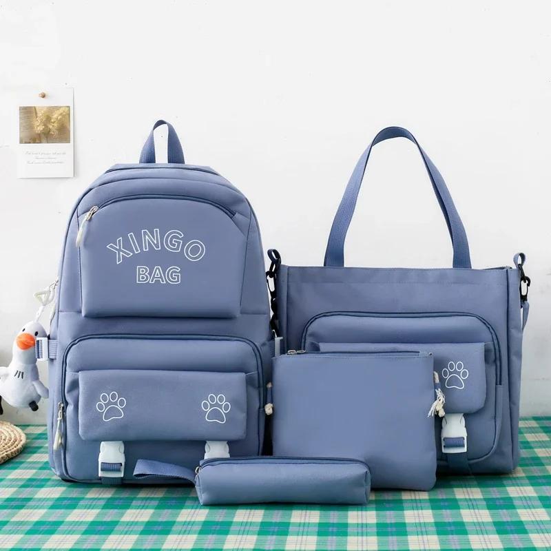 New Schoolbag Set for Boys and Girls Students with Large Capacity and Multi function