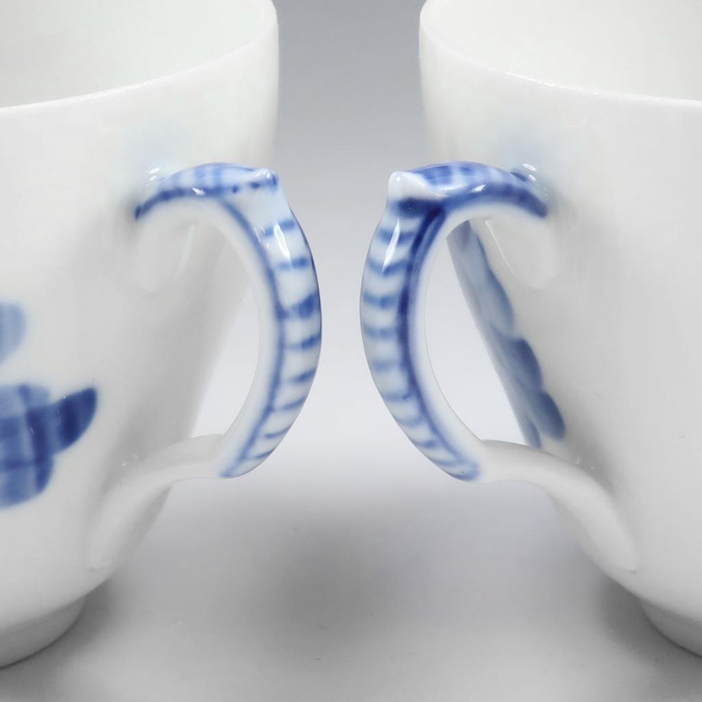 Royal Copenhagen Blue Flower Curve Tableware Cup & saucer x2 _ Used