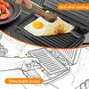 3-in-1 Non-stick Sandwich, Waffle, and Grill Maker with Detachable Plates