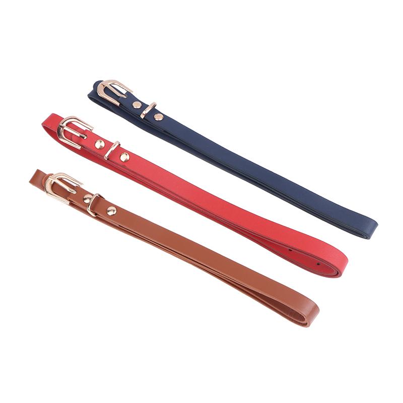 Trendy Multi-Colored 105Cm Pu Belts For Women Thin Adjustable Strap With Pin Buckle For Jeans And Summer Dresses Casual Belt