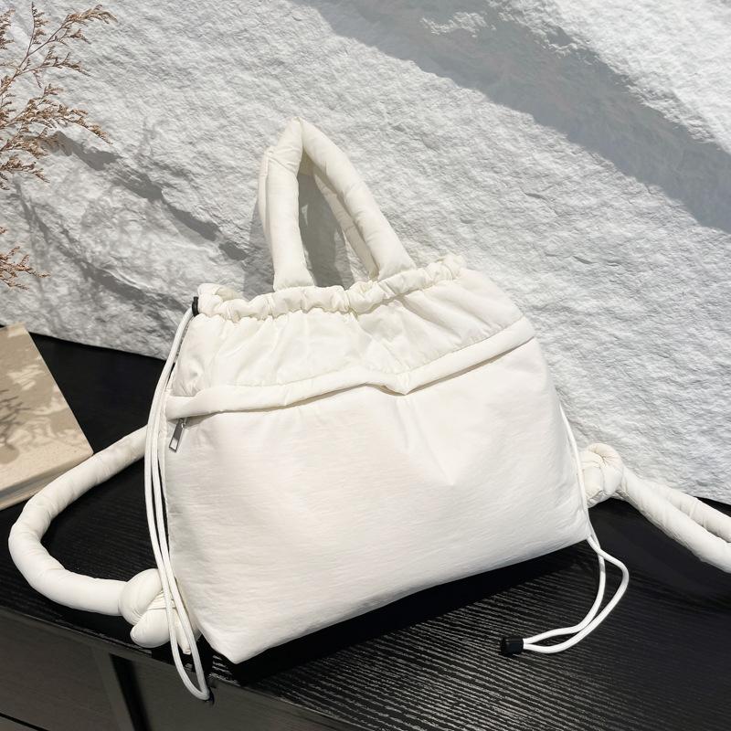 2025 New Large-capacity Shoulder Messenger Bag, Padded Wrist Bag, Lightweight Nylon Cloth Drawstring Messenger Bag, Backpack.