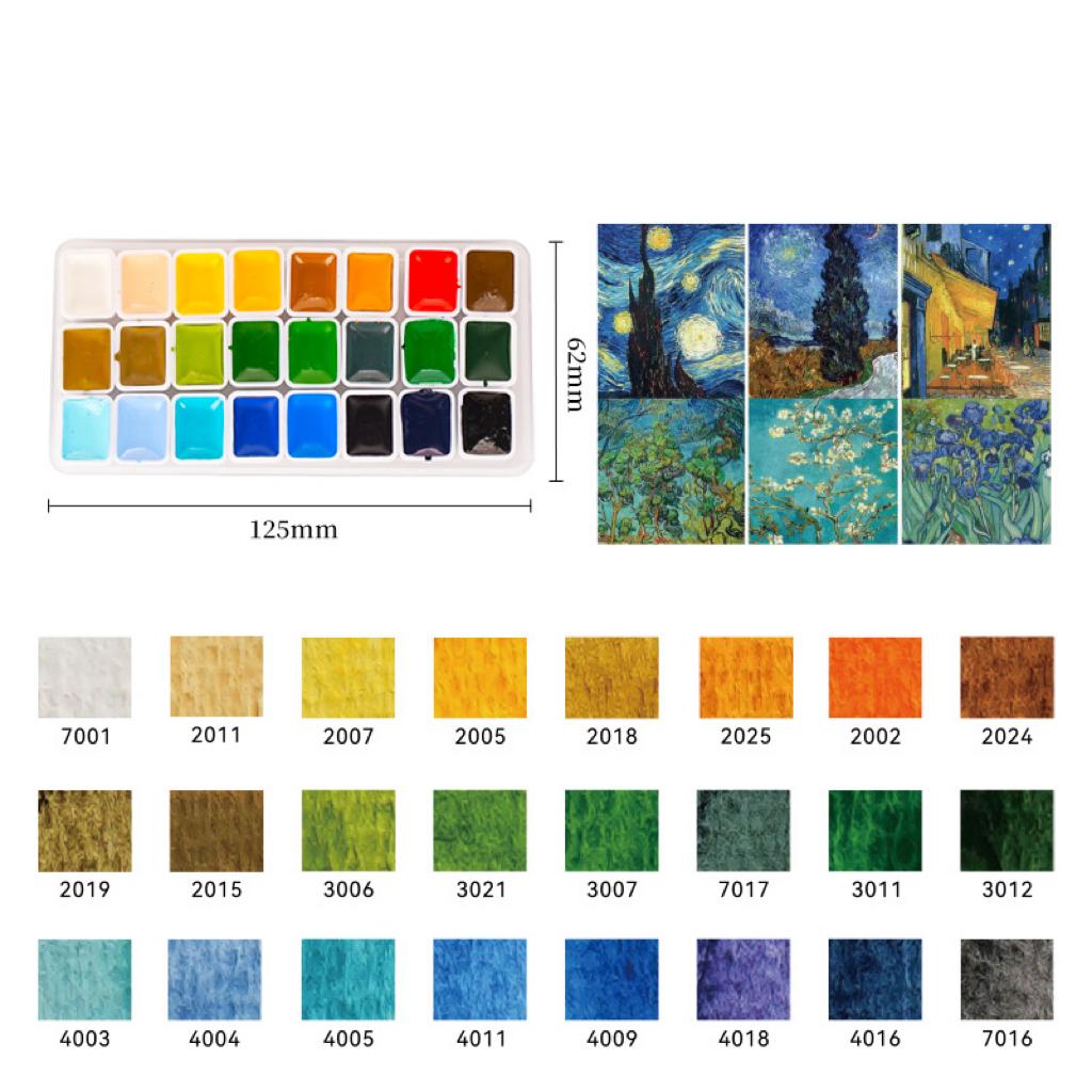 Artists Watercolors Paint Set 24/96/216 Colors 1ml Acuarela Professional Pigments Art Supplies, for Art Drawing Sketching