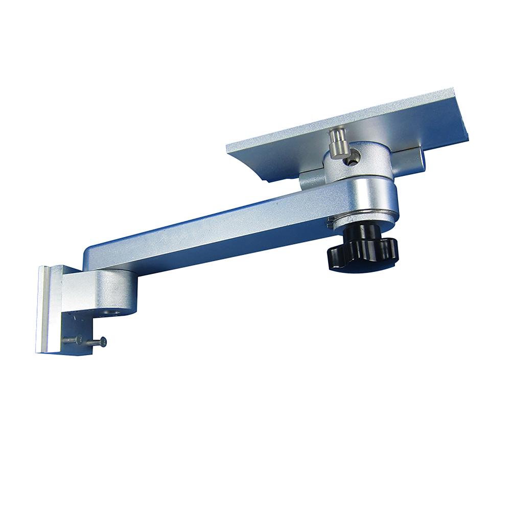 Aluminum Alloy Straight Arm Wall Mount, Device Monitor Stand with Storage Basket, Wall Mount for Monitor