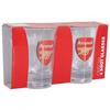 Arsenal Two Pack Word Mark Shot Glasses