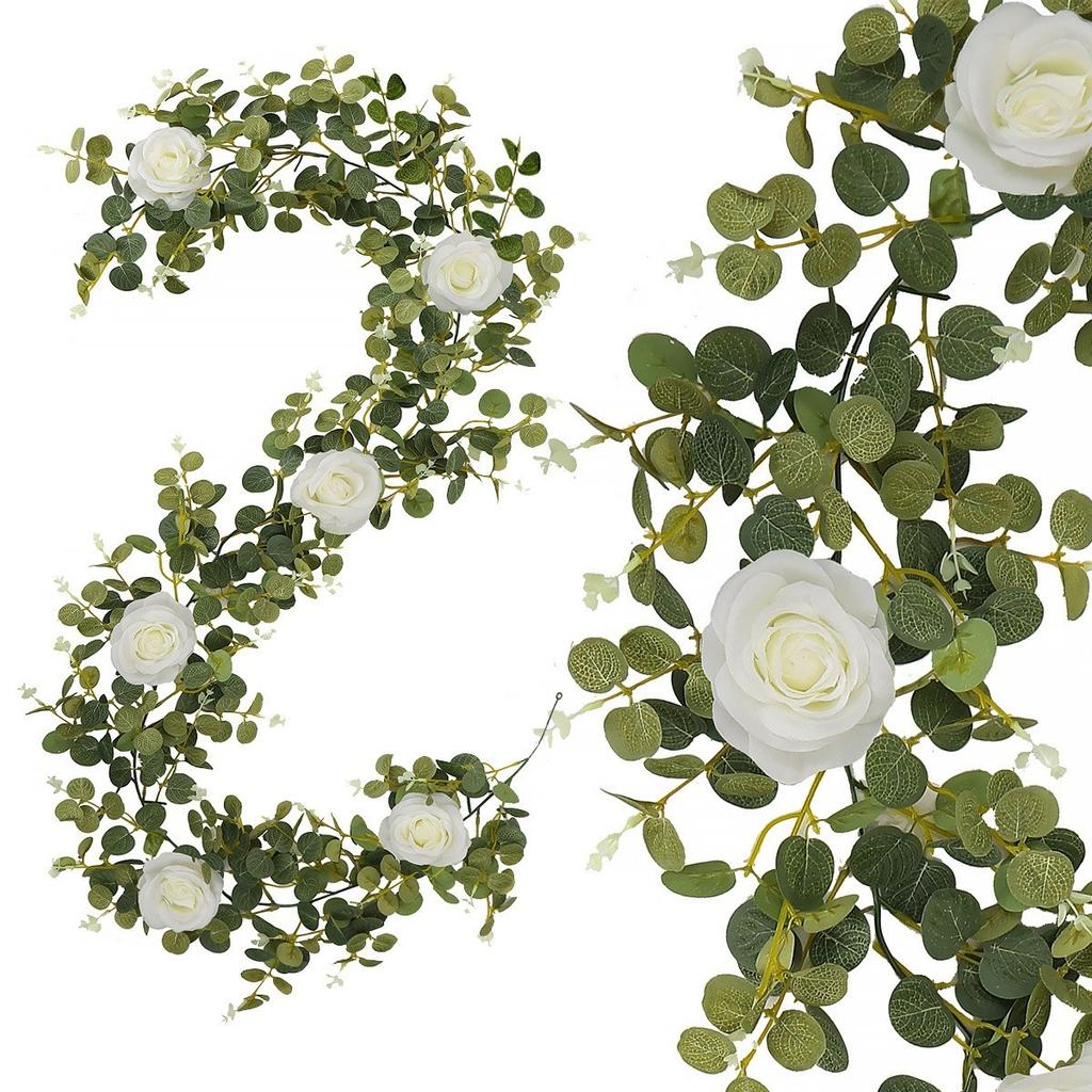1.85M Eucalyptus Leaves Rattan Party Wedding Money Leaves Rose Rattan Ins