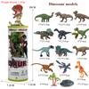 Oenux Zoo Animals Model Lion Shark Bee T-REX Penguin Cow Horse Hen Action Figures Cute Education Miniature Playset Kid Toy Gift