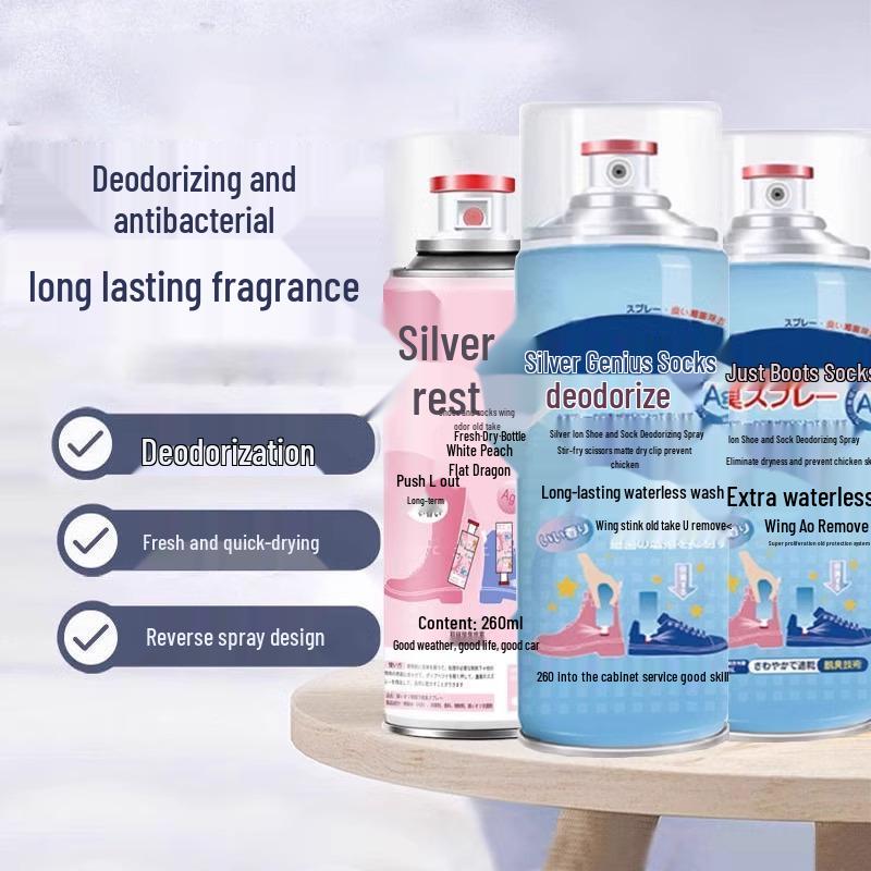 

Скидка для новичков: Дезодорирующий спрей для обуви - Устраняет запах, Стерилизует и Обладает антибактериальным действием для свежести обуви