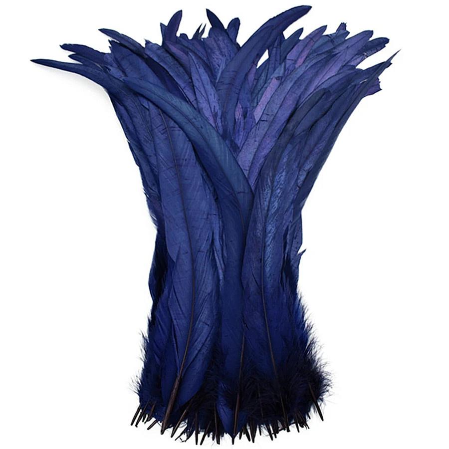 

100 шт. 25-45 см Петушиные перья Свадебные поделки DIY Натуральное перо Шитье Одежда Ручная работа Вечеринка Плюмаж Декор 25-30cm