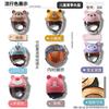 Kids Electric Scooter Helmet With Warm Fleece Neck Warmer Bear Ears Cartoon Design Boys Girls All Season Use