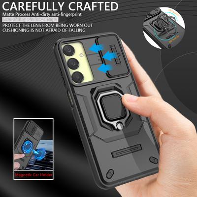 Für Samsung Galaxy A25 5G Hülle Schiebeobjektiv Schutz Armor Handyhülle Für Samsung A25 25A A 25 Auto Magnetring Halter Rückseite
