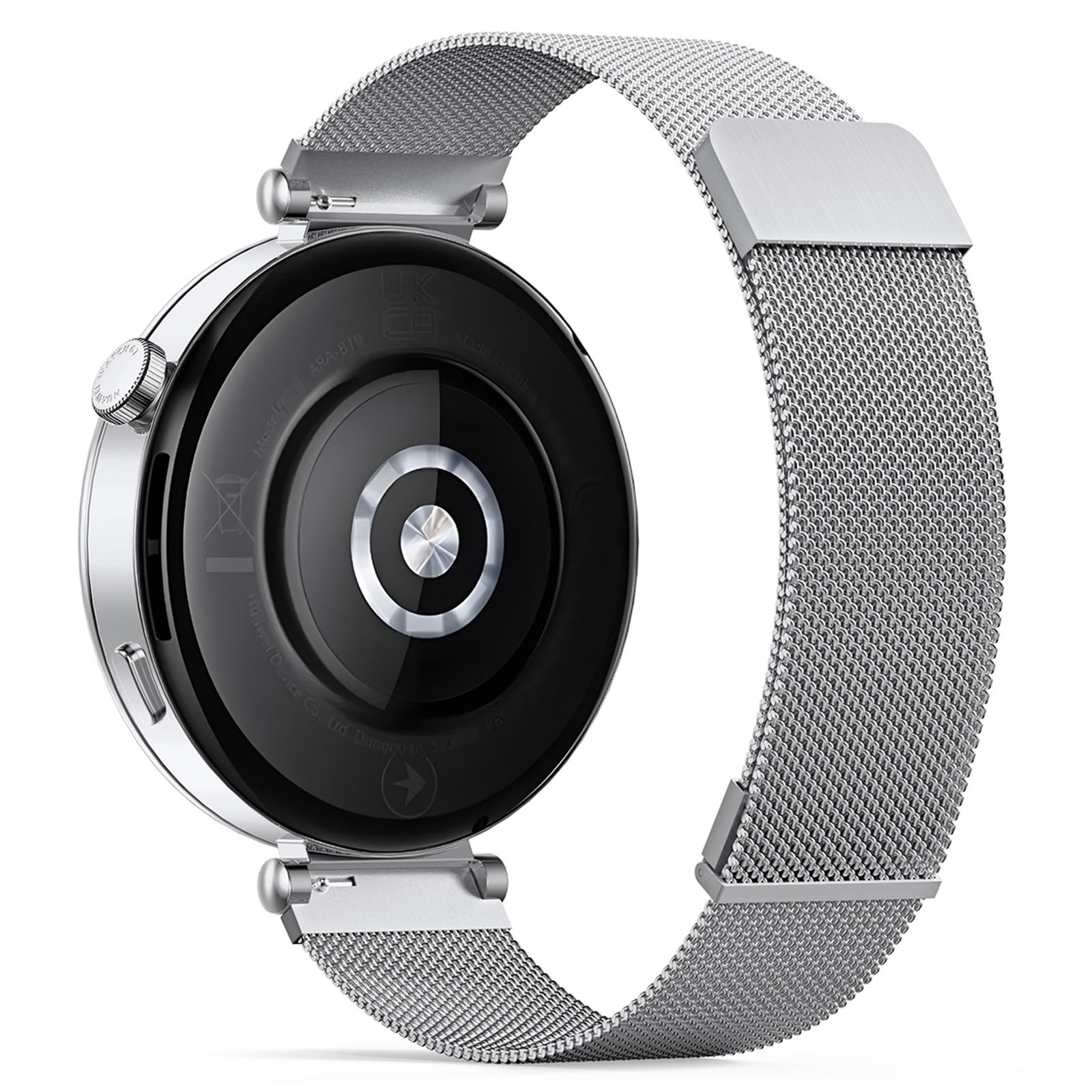 

DUX DUCIS For Garmin Captain Marvel/Forerunner 255s/Venu 2S Magnetic Band 18mm Milanese Watch Strap Silver